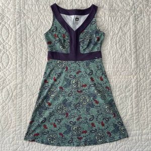REI Green/Plum Floral Knit Dress XS/S Outdoor Athleisure
